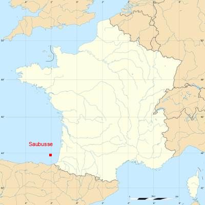 Fond de carte avec Saubusse