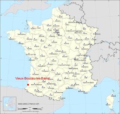 Carte de Vieux-Boucau-les-Bains