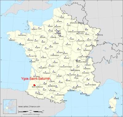 Carte de Ygos-Saint-Saturnin