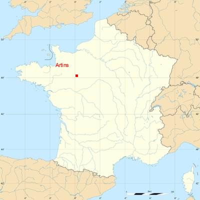 Fond de carte avec Artins