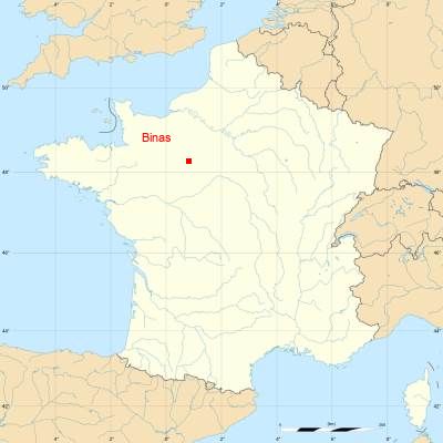 Fond de carte avec Binas