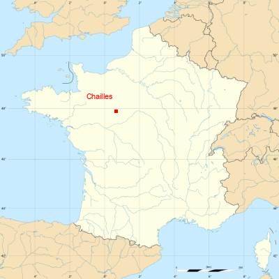 Fond de carte avec Chailles