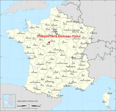 Carte de Chapelle-Saint-Martin-en-Plaine
