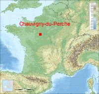 localisation mairie de Chauvigny-du-Perche