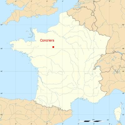 Fond de carte avec Concriers
