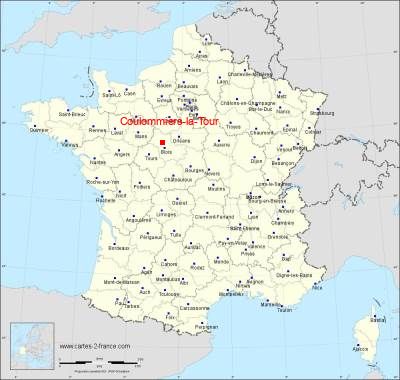 Carte de Coulommiers-la-Tour