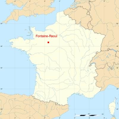 Fond de carte avec Fontaine-Raoul