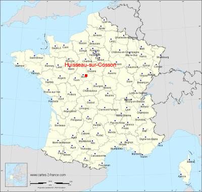 Carte de Huisseau-sur-Cosson