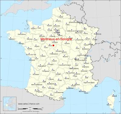 Carte de Montrieux-en-Sologne