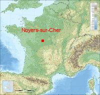 localisation mairie de Noyers-sur-Cher