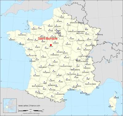Carte de Saint-Bohaire