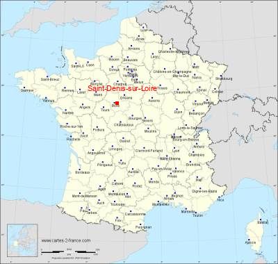 Carte de Saint-Denis-sur-Loire