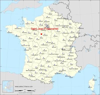 Carte de Saint-Jean-Froidmentel