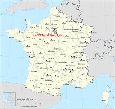 Carte de Saint-Martin-des-Bois