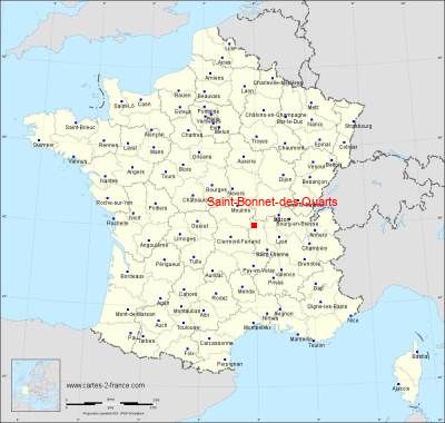 Carte de Saint-Bonnet-des-Quarts