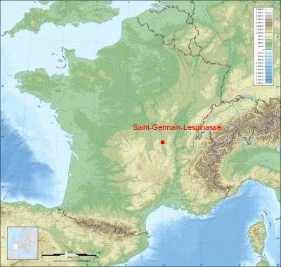 Carte de Saint-Germain-Lespinasse