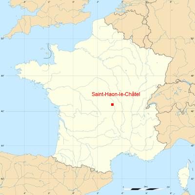Fond de carte avec Saint-Haon-le-Châtel