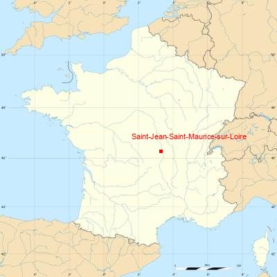 Fond de carte avec Saint-Jean-Saint-Maurice-sur-Loire