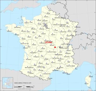 Carte de Urbise