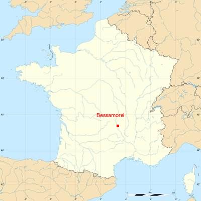 Fond de carte avec Bessamorel
