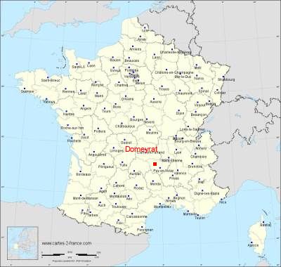 Carte de Domeyrat