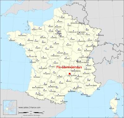 Carte de Fix-Saint-Geneys