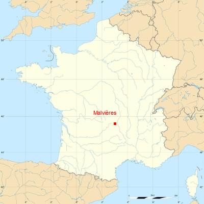 Fond de carte avec Malvières