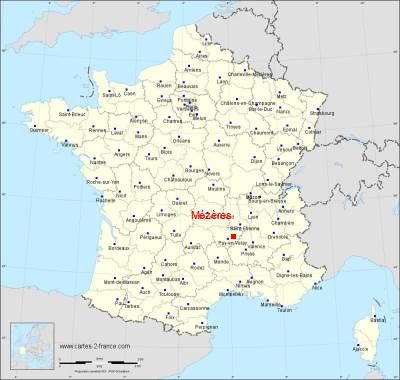 Carte de Mézères