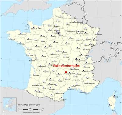 Carte de Saint-Austremoine