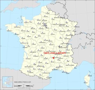 Carte de Saint-Jean-Lachalm