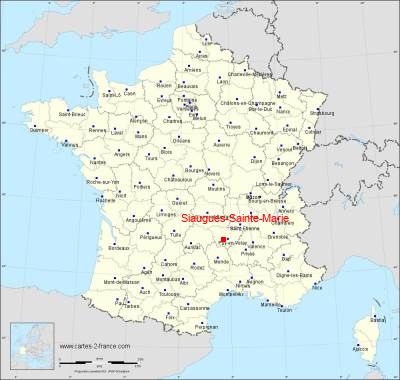 Carte de Siaugues-Sainte-Marie