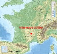 localisation mairie de Villeneuve-d'Allier