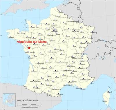 Carte de Aigrefeuille-sur-Maine