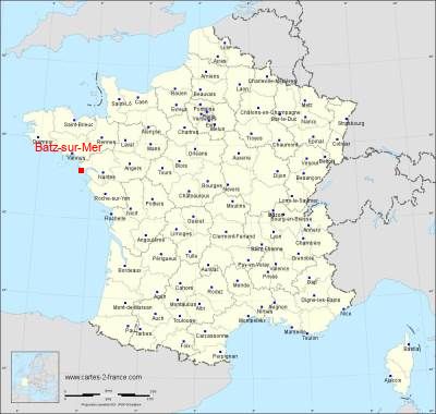 Carte de Batz-sur-Mer