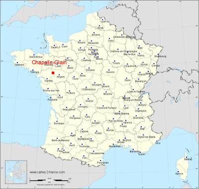 Carte de Chapelle-Glain