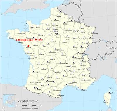 Carte de Chapelle-sur-Erdre