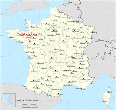 Carte de Châteaubriant