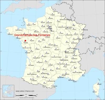 Carte de Grandchamps-des-Fontaines