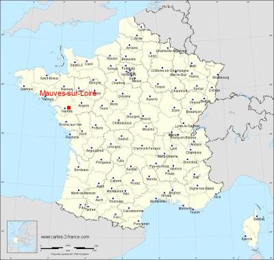 Carte de Mauves-sur-Loire