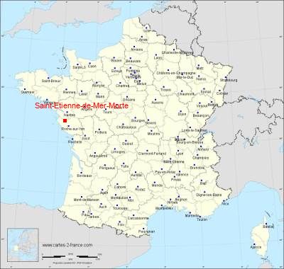 Carte de Saint-Etienne-de-Mer-Morte