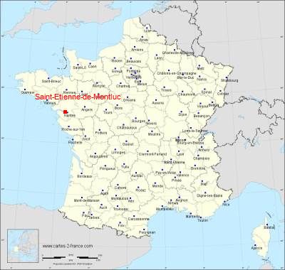 Carte de Saint-Etienne-de-Montluc