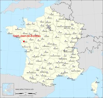 Carte de Saint-Jean-de-Boiseau
