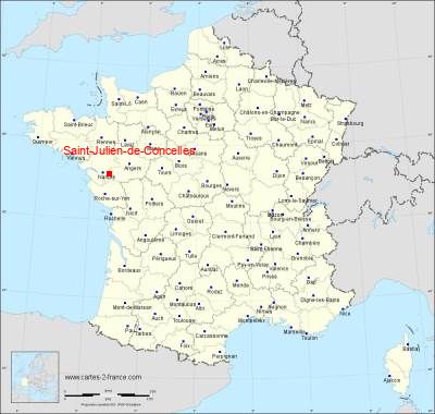 Carte de Saint-Julien-de-Concelles