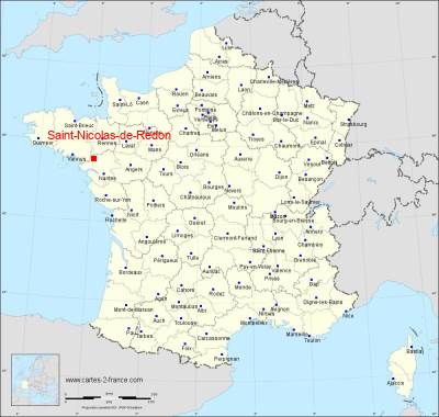 Carte de Saint-Nicolas-de-Redon