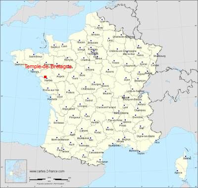Carte de Temple-de-Bretagne