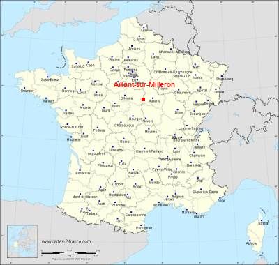 Carte de Aillant-sur-Milleron