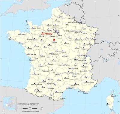 Carte de Artenay