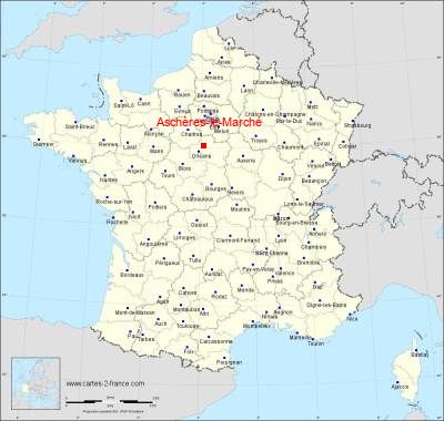 Carte de Aschères-le-Marché