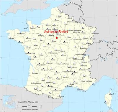 Carte de Aulnay-la-Rivière