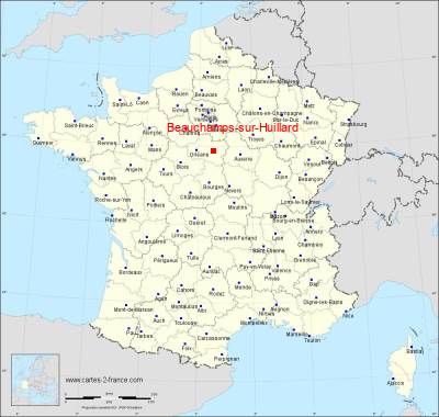 Carte de Beauchamps-sur-Huillard